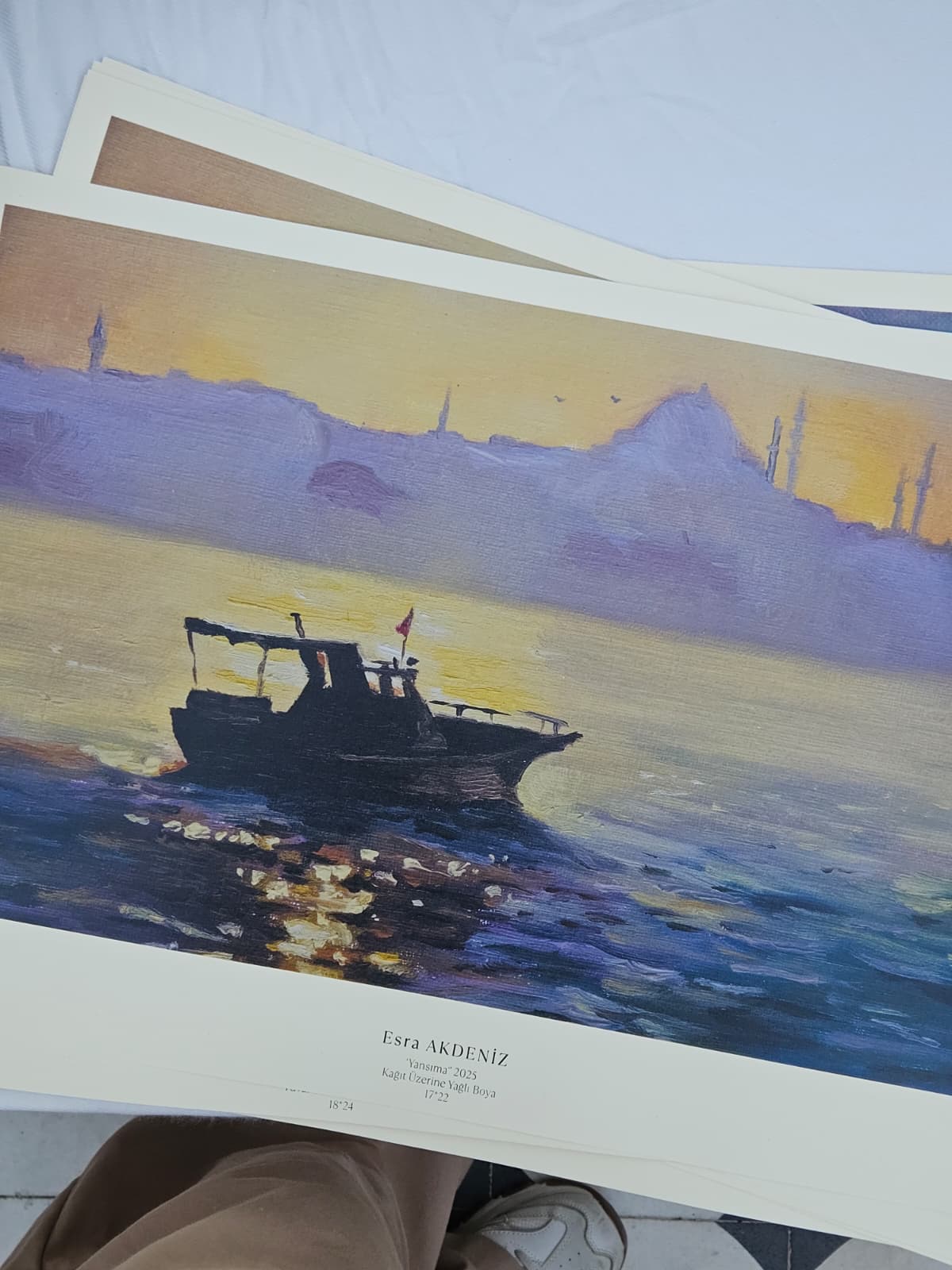 Fine art paper print detail
